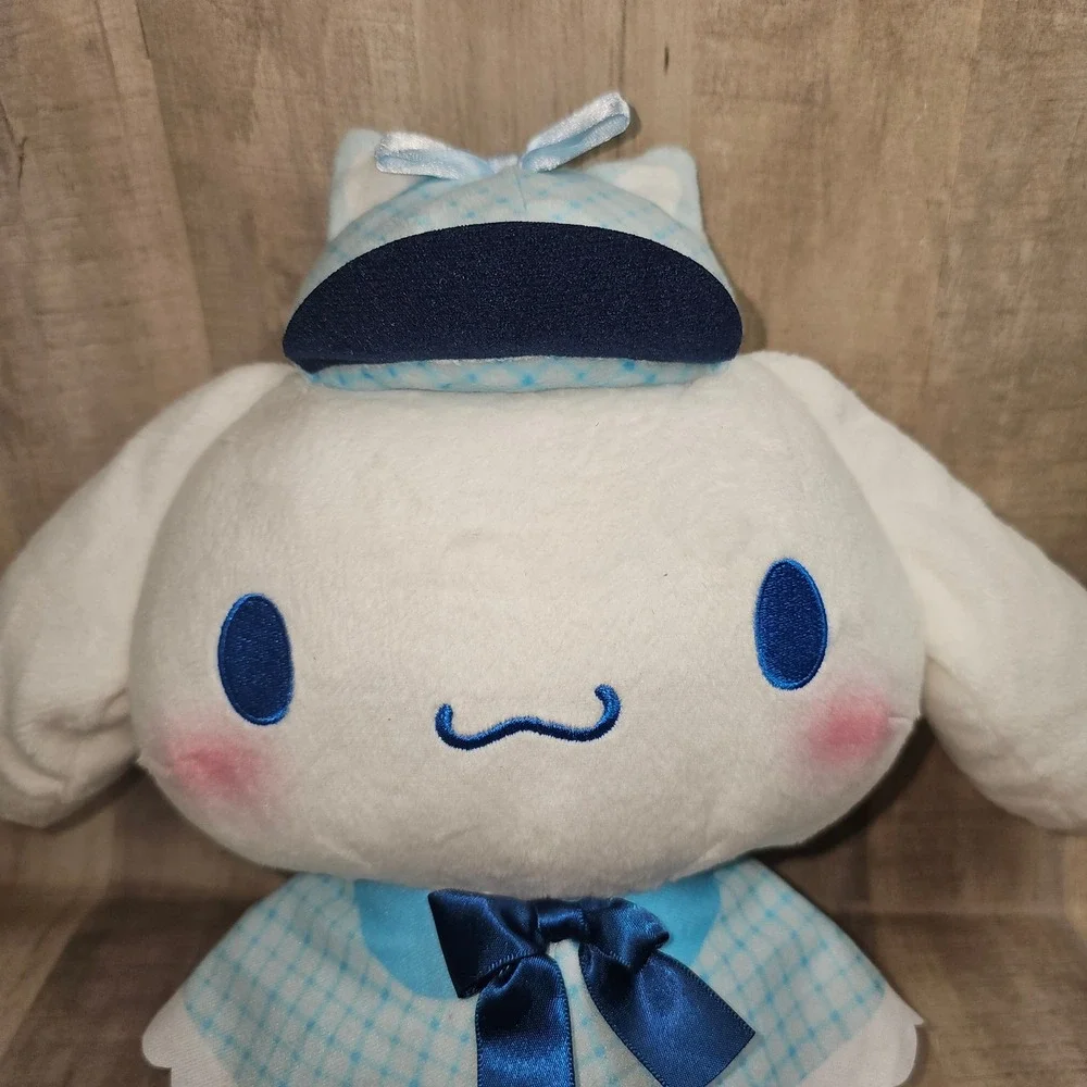 Sanrio Cinnamoroll Kawaii Kenkyujo Detective Plush FuRyu Blue Checkered Cap Cape